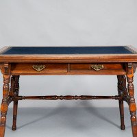Collinson & Lock. Aesthetic Movement Two-drawer Writing Table - Thumbnail 11