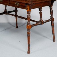 Collinson & Lock. Aesthetic Movement Two-drawer Writing Table - Thumbnail 15