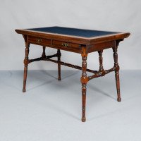 Collinson & Lock. Aesthetic Movement Two-drawer Writing Table - Thumbnail 2