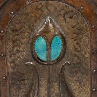 Jesson Birkett, attributed, Arts & Crafts Copper Fireside Log Box and Seat - Thumbnail 16