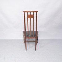 Joseph Maria Olbrich Attributed, art Nouveau Inlaid Side Chair - Thumbnail 6