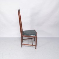 Joseph Maria Olbrich Attributed, art Nouveau Inlaid Side Chair - Thumbnail 8