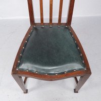 Joseph Maria Olbrich Attributed, art Nouveau Inlaid Side Chair - Thumbnail 18