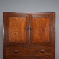 Betty Joel Attributed, Arts & Crafts Oak Tallboy & Matching Petite Chest of Drawers - Thumbnail 10