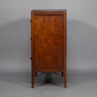 Betty Joel Attributed, Arts & Crafts Oak Tallboy & Matching Petite Chest of Drawers - Thumbnail 16