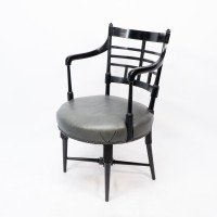 E. W. Godwin for William Watt. Anglo-Japanese Old English or Jacobean Armchair - Thumbnail 3