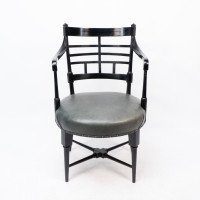 E. W. Godwin for William Watt. An Anglo-Japanese Old English or Jacobean Armchair - Thumbnail 2