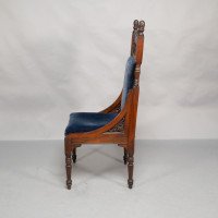 Bruce Talbert Attributed, probably for Gillows of Lancaster. A Pair of Tall Back Throne Style Aesthetic Movement Chairs - Thumbnail 10