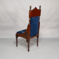 Bruce Talbert Attributed, probably for Gillows of Lancaster. A Pair of Tall Back Throne Style Aesthetic Movement Chairs - Thumbnail 11