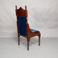 Bruce Talbert Attributed, probably for Gillows of Lancaster. A Pair of Tall Back Throne Style Aesthetic Movement Chairs - Thumbnail 13