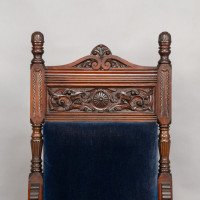 Bruce Talbert Attributed, probably for Gillows of Lancaster. A Pair of Tall Back Throne Style Aesthetic Movement Chairs - Thumbnail 16