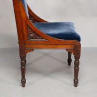 Bruce Talbert, attributed. Probably for Gillows of Lancaster. A Pair of Tall Back Throne Style Aesthetic Movement Chairs - Thumbnail 17