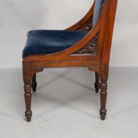 Bruce Talbert, attributed. Probably for Gillows of Lancaster. A Pair of Tall Back Throne Style Aesthetic Movement Chairs - Thumbnail 20