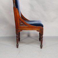 Bruce Talbert Attributed, probably for Gillows of Lancaster. A Pair of Tall Back Throne Style Aesthetic Movement Chairs - Thumbnail 21