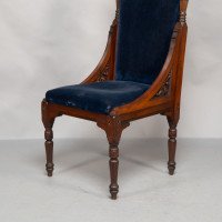 Bruce Talbert Attributed, probably for Gillows of Lancaster. A Pair of Tall Back Throne Style Aesthetic Movement Chairs - Thumbnail 23