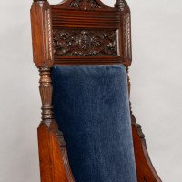 Bruce Talbert Attributed, probably for Gillows of Lancaster. A Pair of Tall Back Throne Style Aesthetic Movement Chairs - Thumbnail 26