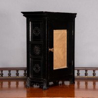 Lewis Foreman Day. Made by Howell & Sons. Aesthetic Movement Ebonised Clock - Thumbnail 4
