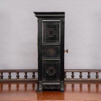 Lewis Foreman Day. Made by Howell & Sons. Aesthetic Movement Ebonised Clock - Thumbnail 3