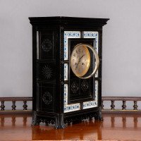 Lewis Foreman Day. Made by Howell & Sons. Aesthetic Movement Ebonised Clock - Thumbnail 10