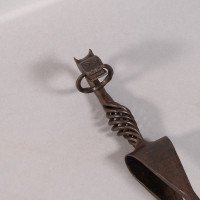 Aesthetic Movement. French. Exceptional Pair of Hand Wrought Iron Fire Dogs - Thumbnail 28