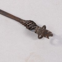 Aesthetic Movement. French. Exceptional Pair of Hand Wrought Iron Fire Dogs - Thumbnail 31