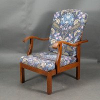 Parker Knoll, Mid-Century English Arts & Crafts Style Oak Reclining Armchair - Thumbnail 3