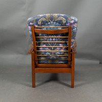 Parker Knoll, Mid-Century English Arts & Crafts Style Oak Reclining Armchair - Thumbnail 6