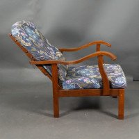 Parker Knoll, Mid-Century English Arts & Crafts Style Oak Reclining Armchair - Thumbnail 9