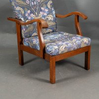 Parker Knoll, Mid-Century English Arts & Crafts Style Oak Reclining Armchair - Thumbnail 11