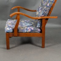 Parker Knoll, Mid-Century English Arts & Crafts Style Oak Reclining Armchair - Thumbnail 13