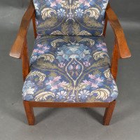 Parker Knoll, Mid-Century English Arts & Crafts Style Oak Reclining Armchair - Thumbnail 15