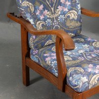 Parker Knoll, Mid-Century English Arts & Crafts Style Oak Reclining Armchair - Thumbnail 19