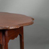 Morris & Co., Mahogany Side Table with a Shaped Top & Wavy Apron - Thumbnail 15