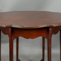 Morris & Co., Mahogany Side Table with a Shaped Top & Wavy Apron - Thumbnail 16