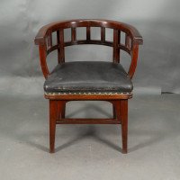 Collinson & Lock Attributed, an Aesthetic Movement Mahogany Armchair - Thumbnail 2