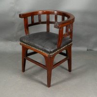 Collinson & Lock Attributed, an Aesthetic Movement Mahogany Armchair - Thumbnail 3