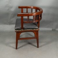 Collinson & Lock Attributed, an Aesthetic Movement Mahogany Armchair - Thumbnail 5