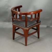 Collinson & Lock Attributed, an Aesthetic Movement Mahogany Armchair - Thumbnail 7