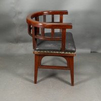 Collinson & Lock Attributed, an Aesthetic Movement Mahogany Armchair - Thumbnail 8