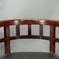 Collinson & Lock Attributed, an Aesthetic Movement Mahogany Armchair - Thumbnail 10