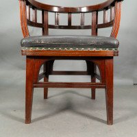 Collinson & Lock Attributed, an Aesthetic Movement Mahogany Armchair - Thumbnail 12