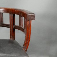 Collinson & Lock Attributed, an Aesthetic Movement Mahogany Armchair - Thumbnail 13