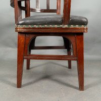 Collinson & Lock Attributed, an Aesthetic Movement Mahogany Armchair - Thumbnail 17