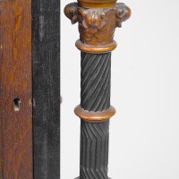 Henry William Batley Possibly for Gillows of Lancaster. A Large Aesthetic Movement Exhibition Quality Oak & Walnut Bracket Clock - Thumbnail 19