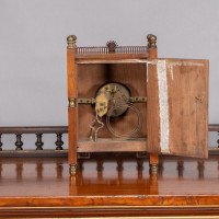 Howell & James In the style of Lewis Foreman Day. A Small Aesthetic Movement Walnut Mantle Clock - Thumbnail 6