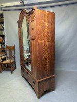 M. H. Baillie Scott Style, Shapland & Petter Arts & Crafts Inlaid Wardrobe - Thumbnail 2