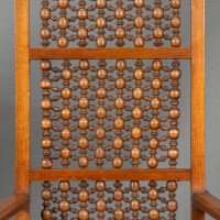 Dr. C. Dresser Attributed, for the Art Furniture Alliance. A Moorish Style Walnut Armchair - Thumbnail 14