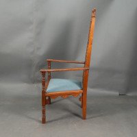 Dr. C. Dresser Attributed, for the Art Furniture Alliance. A Moorish Style Walnut Armchair - Thumbnail 4