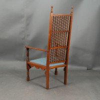 Dr. C. Dresser Attributed, for the Art Furniture Alliance. A Moorish Style Walnut Armchair - Thumbnail 5
