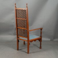 Dr. C. Dresser Attributed, for the Art Furniture Alliance. A Moorish Style Walnut Armchair - Thumbnail 7